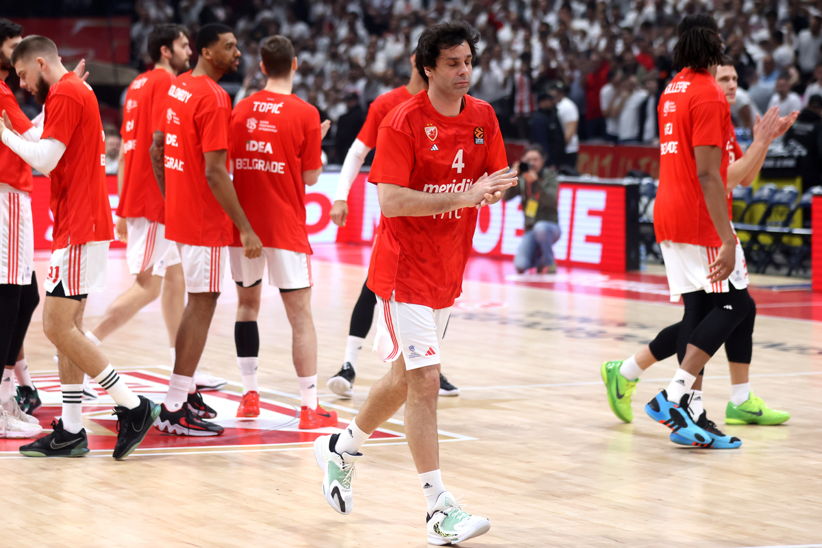 kosarkas Crvene zvezde na utakmici Evrolige protiv Partizana u hali Stark Beogradska arena, Beograd 04.01.2023. godine Foto: Marko Metlas Kosarka, Crvena zvezda, Evroliga, Partizan