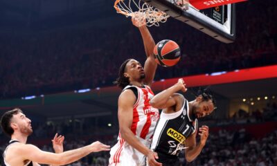 kosarkas Crvene zvezde na utakmici Evrolige protiv Partizana u hali Stark Beogradska arena, Beograd 04.01.2023. godine Foto: Marko Metlas Kosarka, Crvena zvezda, Evroliga, Partizan