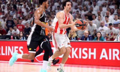 kosarkas Crvene zvezde na utakmici Evrolige protiv Partizana u hali Stark Beogradska arena, Beograd 04.01.2023. godine Foto: Marko Metlas Kosarka, Crvena zvezda, Evroliga, Partizan