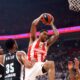 kosarkas Crvene zvezde na utakmici Evrolige protiv Partizana u hali Stark Beogradska arena, Beograd 04.01.2023. godine Foto: Marko Metlas Kosarka, Crvena zvezda, Evroliga, Partizan
