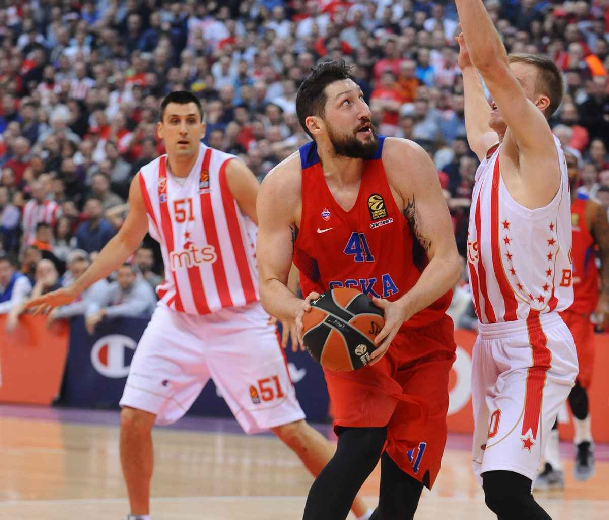 NIKITA KURBANOV, kosarkas CSKA, na utakmici Evrolige protiv Crvene zvezde, u hali Beogradska Kombank arena. Beograd, 29.12.2016. foto: Nebojsa Parausic Kosarka, Crvena zvezda, CSKA, Evroliga