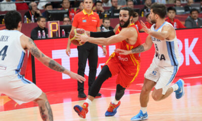 RICKY RUBIO Riki Rubio kosarkas reprezentacije Spanije na utakmici finala za zlatnu medalju Svetskog prvenstva 2019 protiv Argentine u hali Vukesong Kadilak arena, Peking 15.09.2019. godine Foto: Marko Metlas Kosarka, Svetsko prvenstvo, Kina, Spanija, Argentina