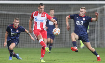 ALEKSANDAR KAHVIC fudbaler Crvene zvezde na utakmici Omladinske Lige Sampiona protiv Sent Patrika iz Irske na stadionu Cukarickog, Beograd 20.10.2021. godine Foto: Marko Metlas Fudbal, Crvena zvezda, Omladinska UEFA Liga Sampiona , Sent Patrik