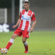 OGNJEN MIMOVIC fudbaler Crvene zvezde na utakmici Omladinske Lige Sampiona protiv Sent Patrika iz Irske na stadionu Cukarickog, Beograd 20.10.2021. godine Foto: Marko Metlas Fudbal, Crvena zvezda, Omladinska UEFA Liga Sampiona , Sent Patrik