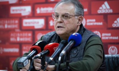 NEBOJSA COVIC, predsednik kosarkasa Crvene zvezde na press konferenciji u hali Aleksandar Nikolic. Beograd, 14.02.2023. foto: MN Press / djk Kosarka, Crvena zvezda