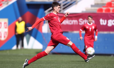 MATIJA POPOVIC fudbaler U17 reprezentacije Srbije na utakmici kvalifikacija za Evropsko prvenstvo protiv Izraela u sportskom centru FSS, Stara Pazova 22.03.2023. godine Foto: Ivica Veselinov / MN PRESS FSS, U17, SERBIA, SRBIJA, ISRAEL, IZRAEL