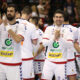 Radost rukometasa Srbije na utakmici kvalifikacija za Svetsko Prvenstvo protiv Slovacke u SC SPENS, Novi Sad 30.04.2023. godine Foto: Ivica Veselinov / MN PRESS RUKOMET, HANDBALL, SRBIJA, SERBIA, SLOVAKIA, SLOVACKA, KVALIFIKACIJE ZA SVETSKO PRVENSTVO, WORLD CUP QUALIFIERS