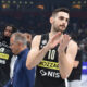 IOANNIS PAPAPETROU Joanis Papapetru, kosarkas Partizana, na utakmici finala plejofa ABA lige protiv Crvene zvezde, u Beogradskoj Stark areni. Beograd, 15.06.2023. foto: Nebojsa Parausic Kosarka, ABA League, Play off, Partizan, Crvena zvezda
