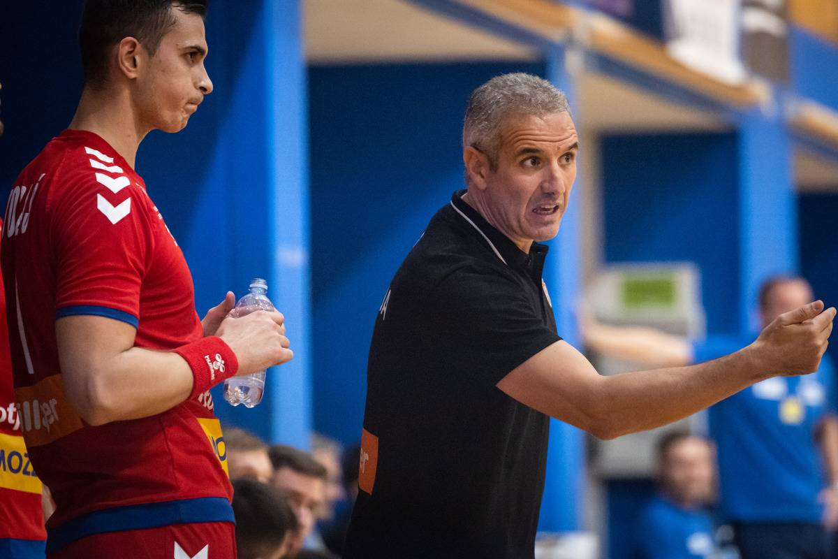 ANTONIO GERONA Antonijo Djerona, trener rukometasa Srbije, na prijateljskoj utakmici protiv Slovenije, u Sportna dvorana Kocevje. Kocevje, 05.11.2023. foto: MN Press / vp Rukomet, Slovenija, Srbija