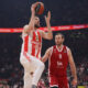 ROKAS GIEDRAITIS kosarkas Crvene zvezde na utakmici Evrolige protiv Emporio Armani Olimpija Milano u hali Stark Beogradska arena, Beograd 24.11.2023. godine Foto: Marko Metlas Kosarka, Crvena zvezda, Evroliga, Emporio Armani Milano