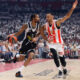 KEVIN PUNTER Kevin Panter kosarkas Partizana na utakmici Evrolige protiv ADAM HANGA iz Crvene zvezde u hali Stark Beogradska arena, Beograd 04.01.2023. godine Foto: Marko Metlas Kosarka, Crvena zvezda, Evroliga, Partizan