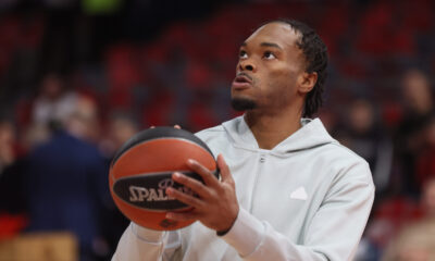 JAVONTE SMART Dzavonte Smart kosarkas Crvene zvezde na utakmici Evrolige protiv Baskonije Vitorija u hali Stark Beogradska arena, Beograd 18.01.2024. godine Foto: Marko Metlas Kosarka, Crvena zvezda, Evroliga, Baskonija Vitorija
