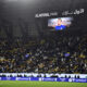 An image of Gigi Riva is projected on a giant screen ahead of the Italian Super Cup final soccer match between Inter Milan and Napoli at Al Awwal Park Stadium in Riyadh, Saudi Arabia, Monday, Jan. 22, 2024. Italy’s all-time leading goalscorer Luigi Riva has died. He was 79. The Italian soccer federation has confirmed the news and tributes have started flooding in for Riva. Riva remains Italy’s leading goalscorer, having netted 35 times in 42 appearances. As a player, he helped the Azzurri win the European Championship in 1968 and finish runners-up at the World Cup, two years later.He was also team manager of the national team from 1990-2013 and was instrumental in Italy winning its fourth World Cup in 2006. (Massimo Paolone/LaPresse via AP)