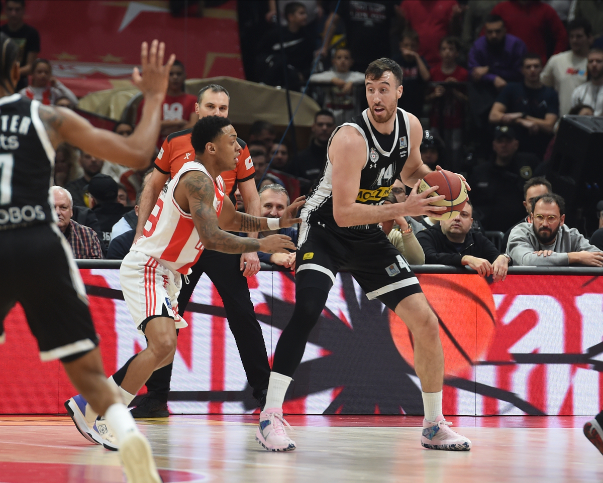 CRVENA ZVEZDA vs PARTIZAN Beograd, 28.01.2024. foto: Nebojsa Parausic Kosarka, ABA League, Crvena zvezda, Partizan
