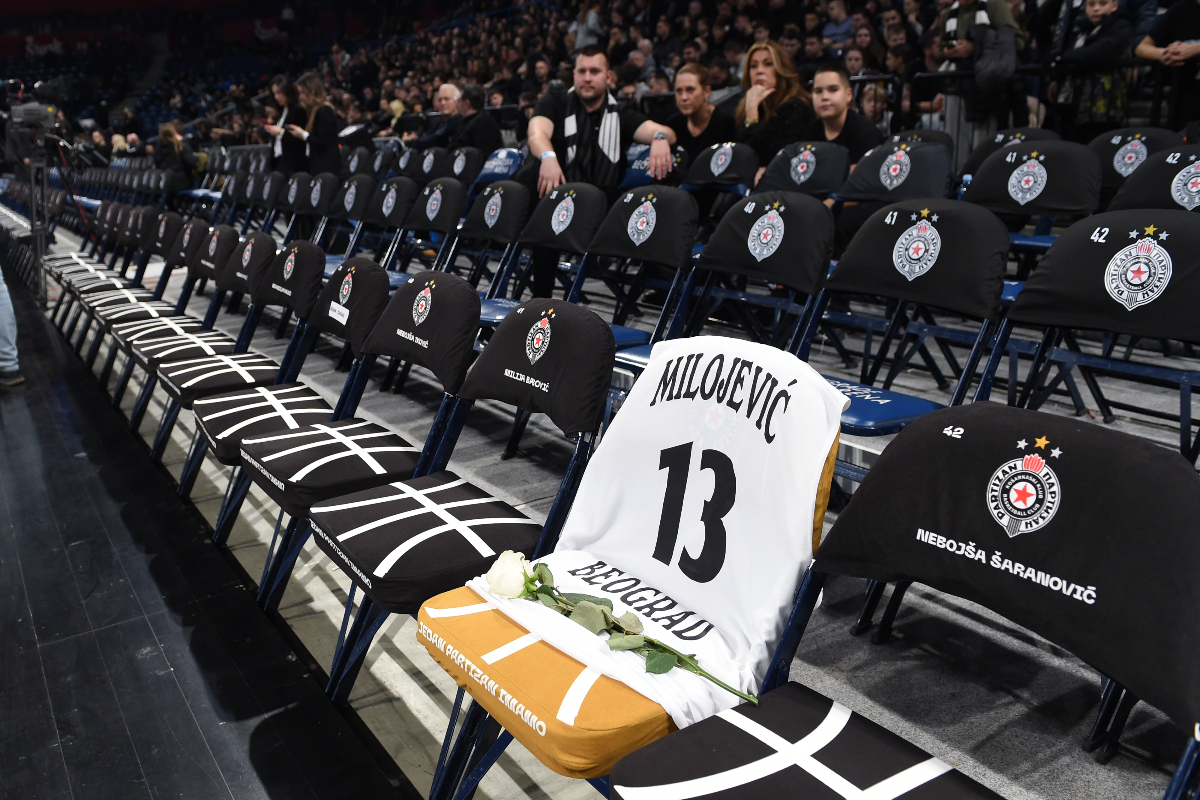 , kosarkas Partizana, na utakmici ABA lige protiv Mege, u Beogradskoj Stark Areni. Beograd, 22.01.2024. foto: Nebojsa Parausic Kosarka, ABA League, Partizan, Mega MIS
