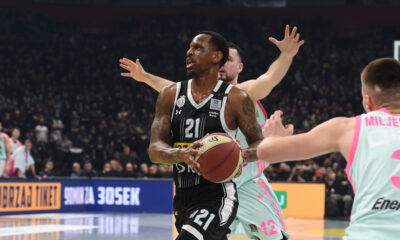 , kosarkas Partizana, na utakmici ABA lige protiv Mege, u Beogradskoj Stark Areni. Beograd, 22.01.2024. foto: Nebojsa Parausic Kosarka, ABA League, Partizan, Mega MIS
