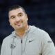 Golden State Warriors assistant coach Dejan Milojevic smiles before an NBA preseason basketball game against the Denver Nuggets in San Francisco, Friday, Oct. 14, 2022. Warriors assistant coach Dejan Milojević, a mentor to two-time NBA MVP Nikola Jokic and a former star player in his native Serbia, died Wednesday, Jan. 17, 2024, after suffering a heart attack, the team announced. Milojević, part of the staff that helped the Warriors win the 2022 NBA championship, was 46. (AP Photo/Jeff Chiu)