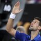 Novak Djokovic of Serbia celebrates after defeating Tomas Martin Etcheverry of Argentina in their third round match at the Australian Open tennis championships at Melbourne Park, Melbourne, Australia, Friday, Jan. 19, 2024. (AP Photo/Asanka Brendon Ratnayake)
