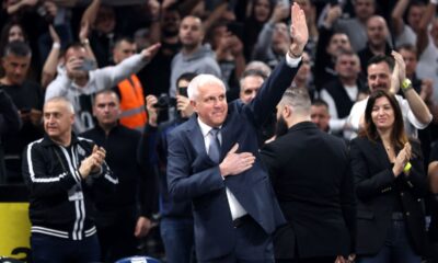 kosarkas Partizana na utakmici Evrolige protiv Efesa u hali Stark Beogradska arena, Beograd 29.02.2024. godine Foto: Marko Metlas Kosarka, Partizan, Evroliga, Efes, Anadolu Efes
