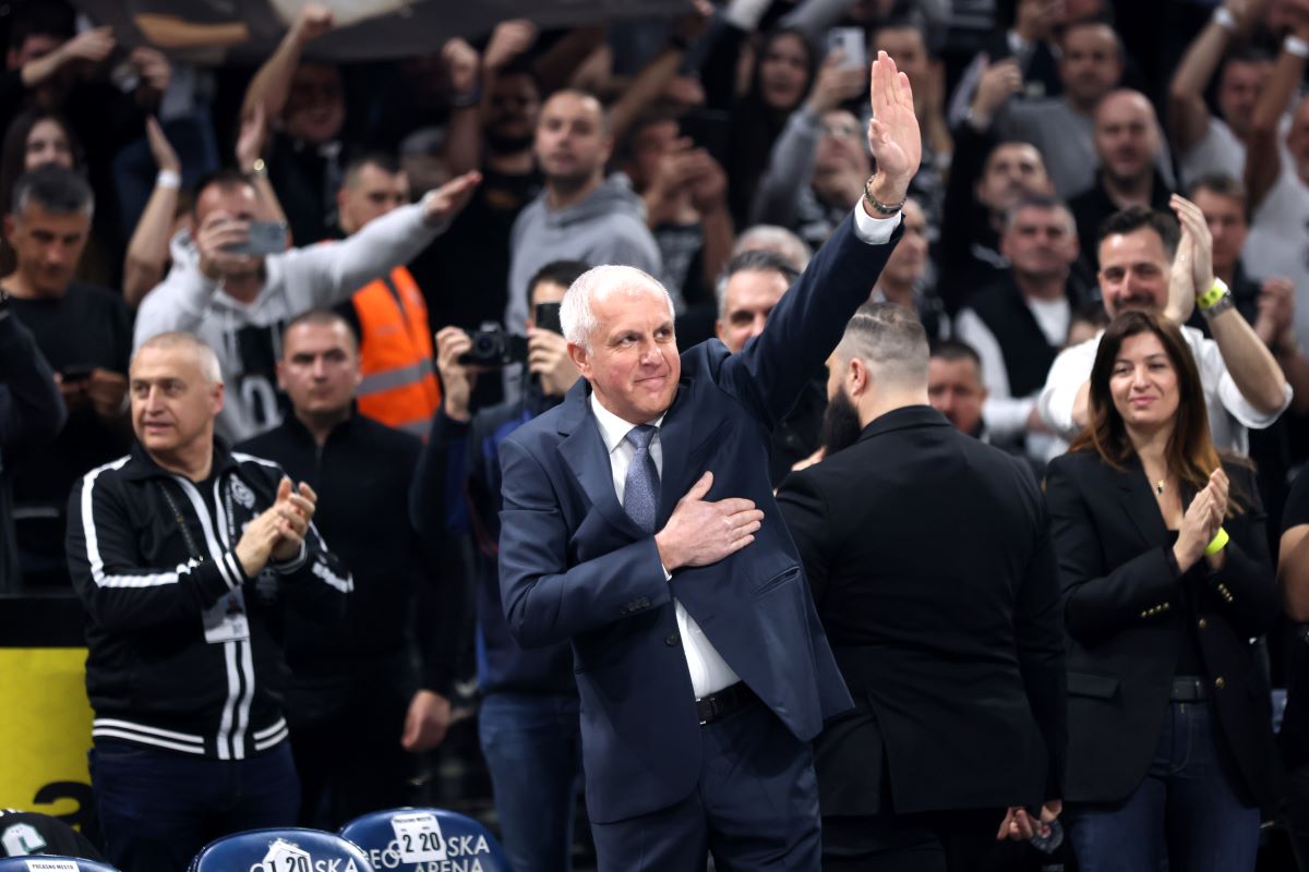 kosarkas Partizana na utakmici Evrolige protiv Efesa u hali Stark Beogradska arena, Beograd 29.02.2024. godine Foto: Marko Metlas Kosarka, Partizan, Evroliga, Efes, Anadolu Efes