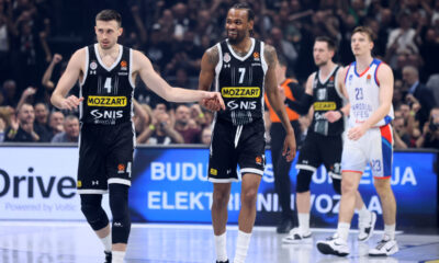 kosarkas Partizana na utakmici Evrolige protiv Efesa u hali Stark Beogradska arena, Beograd 29.02.2024. godine Foto: Marko Metlas Kosarka, Partizan, Evroliga, Efes, Anadolu Efes