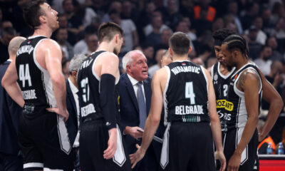 kosarkas Partizana na utakmici Evrolige protiv Efesa u hali Stark Beogradska arena, Beograd 29.02.2024. godine Foto: Marko Metlas Kosarka, Partizan, Evroliga, Efes, Anadolu Efes
