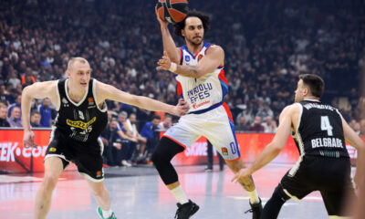 kosarkas Partizana na utakmici Evrolige protiv Efesa u hali Stark Beogradska arena, Beograd 29.02.2024. godine Foto: Marko Metlas Kosarka, Partizan, Evroliga, Efes, Anadolu Efes