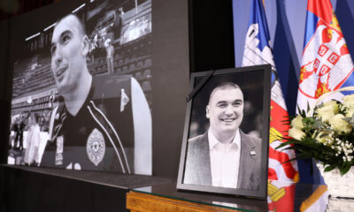 komemoracija DEJAN MILOJEVIC bivsem treneru i kosarkasu u Skupstini grada, Beograd, 10.02.2024. godine Foto: Marko Metlas Kosarka, Srbija, Komemoracija