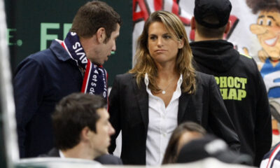 Amelie Mauresmo Ameli Morezmo bivsa teniserka Francuske, Dejvis kup reprezentacije Francuske na mecu finala Dejvis kupa protiv Srbije u hali Beogradska arena 03.12.2010. godine Foto: Marko Metlas