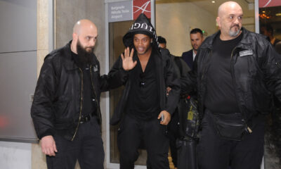 RONALDINHO Ronaldinjo, brazilski fudbaler, dolazi na aerodrom Nikola Tesla. Beograd, 07.11.2018. foto: Nebojsa Parausic Fudbal, Brazil