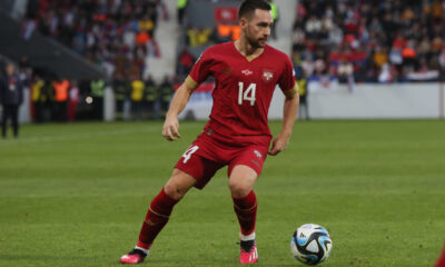 ANDRIJA ZIVKOVIC fudbaler reprezentacije Srbije na utakmici kvalifikacija za UEFA Evropsko prvenstvo 2024 godine protiv Bugarske na stadionu Dubocica, Leskovac 19.11.2023. godine Foto: Marko Metlas Fudbal, Reprezentacija, Srbija, Bugarska, UEFA Evropsko prvenstvo, EURO 2024