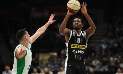 JALEEN SMITH Dzalin Smit kosarkas Partizana na utakmici ABA lige protiv Krke u hali Beogradska Stark Arena, Beograd 06.01.2024. godine Foto: Ivica Veselinov / MN PRESS KOSARKA, ABA LIGA, PARTIZAN, KRKA
