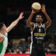 JALEEN SMITH Dzalin Smit kosarkas Partizana na utakmici ABA lige protiv Krke u hali Beogradska Stark Arena, Beograd 06.01.2024. godine Foto: Ivica Veselinov / MN PRESS KOSARKA, ABA LIGA, PARTIZAN, KRKA