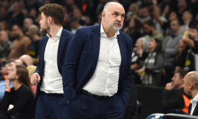 PABLO LASO, trener kosarkasa Bajerna, na utakmici Evrolige protiv Partizana, u Beogradskoj Stark areni. Beograd, 08.02.2024. foto: Nebojsa Parausic Kosarka, Evroliga, Partizan, Bajern Minhen