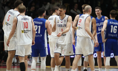 VANJA MARINKOVIC kosarkas Srbije na utakmici kvalifikacija za Evropsko Prvenstvo protiv Finske u hali Aleksandar Nikolic, Beograd 23.02.2024. godine Foto: Ivica Veselinov / MN PRESS KOSARKA, BASKETBALL, KVALIFIKACIJE, SRBIJA, FINSKA, FINLAND, SERBIA