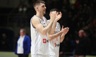 VANJA MARINKOVIC kosarkas Srbije na utakmici kvalifikacija za Evropsko Prvenstvo protiv Finske u hali Aleksandar Nikolic, Beograd 23.02.2024. godine Foto: Ivica Veselinov / MN PRESS