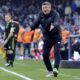 Napoli's head coach Walter Mazzarri reacts during the Serie A soccer match between Napoli and Genoa at the Diego Maradona Stadium in Naples, Italy, Feb. 17, 2024. (Alessandro Garofalo/LaPresse via AP)