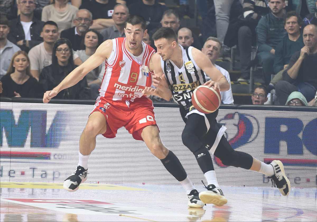 , kosarkas Partizana, na utakmici finala kupa Srbije protiv Crvene zvezde, u hali Cair Nis, 17.02.2024. foto: Nebojsa Parausic Kosarka, Kup Srbije Radivoj Korac, Partizan, Crvena zvezda