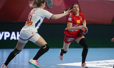 rukometasica Crne Gore na utakmici EHF kvalifikacija za Evropsko Prvenstvo protiv Srbije Kristalnoj Dvorani, Zrenjanin 29.02.2024. godine Foto: Ivica Veselinov / MN PRESS RUKOMET, HANDBALL, SRBIJA, CRNA GORA, EHF, SERBIA, MONTENEGRO