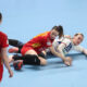 rukometasica Srbije na utakmici EHF kvalifikacija za Evropsko Prvenstvo protiv Crne Gore u Kristalnoj Dvorani, Zrenjanin 29.02.2024. godine Foto: Ivica Veselinov / MN PRESS RUKOMET, HANDBALL, SRBIJA, CRNA GORA, EHF, SERBIA, MONTENEGRO