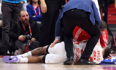 kosarkas Crvene zvezde na utakmici Evrolige protiv Makabija iz Tel Aviva u hali Beogradska Stark Arena, Beograd 14.03.2024. godine Foto: Marko Metlas kosarka, basketball, Evroliga, Euroleauge, Crvena zvezda, Makabi Tel Aviv