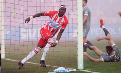 fudbaler Crvene zvezde na utakmici Superlige Prvenstva Srbije protiv Radnickog Kragujevac na stadionu Rajka Mitica, Beograd, 17.03.2024. godine Foto: Marko Metlas Fudbal, Crvena zvezda, Superliga Prvenstvo Srbije, Radnicki Kragujevac, Radnicki 1923