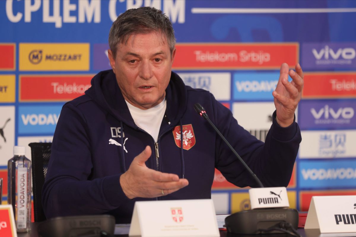 pres konfrencija fudbalske reprezentacije Srbije u sportskom centru FSS, Stara Pazova 18.03.2024. godine Foto: Marko Metlas Fudbal, Srbija