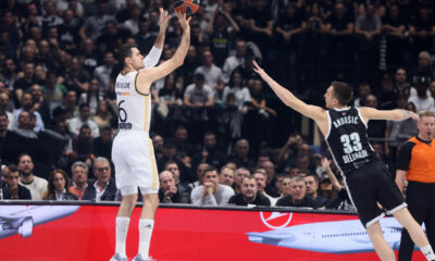 kosarkas Reala na utakmici Evrolige protiv Partizana u hali Stark Beogradska arena, Beograd 21.03.2024. godine Foto: Marko Metlas Kosarka, Partizan, Evroliga, Real Madrid