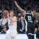 kosarkas Partizana na utakmici Evrolige protiv Real Madrida u hali Stark Beogradska arena, Beograd 21.03.2024. godine Foto: Marko Metlas Kosarka, Partizan, Evroliga, Real Madrid