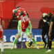 fudbaler Crvene zvezde na utakmici Mocart Superlige protiv Partizana, na stadionu Rajko Mitic, Beograd, 09.03.2024. foto: Marko Metlas Fudbal, 172. derbi, Partizan, Crvena zvezda, derbi, Superliga