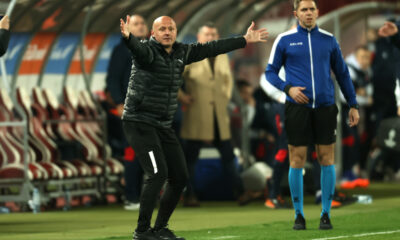 Trener Partizana na utakmici Mocart Superlige protiv Crvene zvezde, na stadionu Rajko Mitic, Beograd, 09.03.2024. foto: Marko Metlas Fudbal, 172. derbi, Partizan, Crvena zvezda, derbi, Superliga