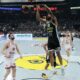 kosarkas Partizana na utakmici Evrolige protiv Olimpijakosa u hali Stark Beogradska arena, Beograd 28.03.2024. godine Foto: Marko Metlas Kosarka, Partizan, Evroliga, Olimpijakos