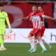 fudbaler Crvene zvezde na utakmici Mocart Superlige protiv Partizana, na stadionu Rajko Mitic, Beograd, 09.03.2024. foto: Marko Metlas Fudbal, 172. derbi, Partizan, Crvena zvezda, derbi, Superliga