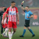 fudbaler Crvene zvezde na utakmici Mocart Superlige protiv Partizana, na stadionu Rajko Mitic, Beograd, 09.03.2024. foto: Marko Metlas Fudbal, 172. derbi, Partizan, Crvena zvezda, derbi, Superliga